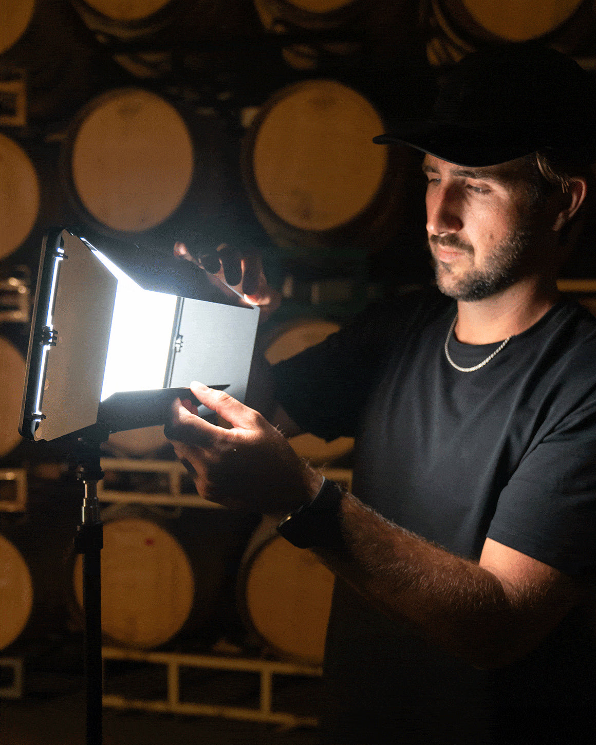 Studio Panel Lighting Kit Two Edge-Lit LED Panel Lights with Stands