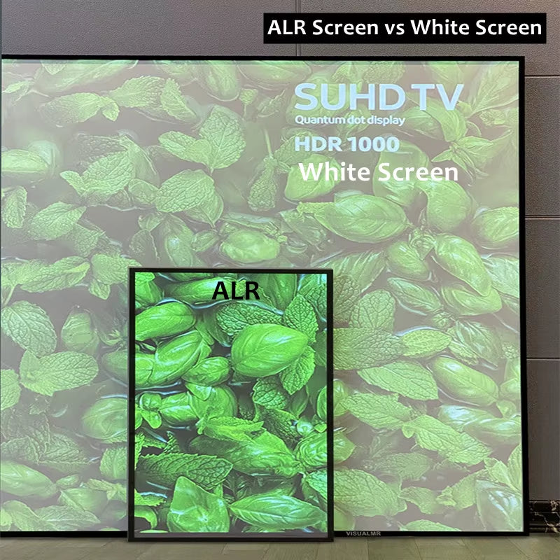 F1HALR Black Diamond ALR-1.5 Ambient Light Rejecting Edge Frame Projection Screen for Standard Long Throw Projector