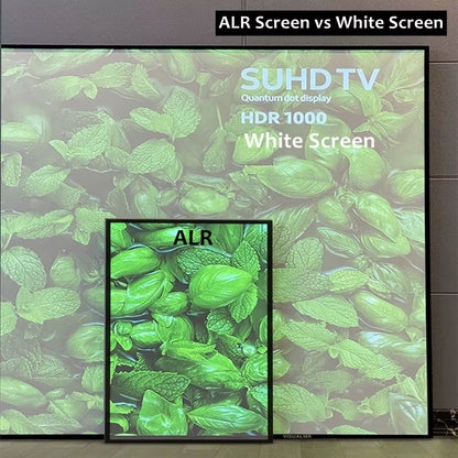 F1HALR Black Diamond ALR-1.5 Ambient Light Rejecting Edge Frame Projection Screen for Standard Long Throw Projector