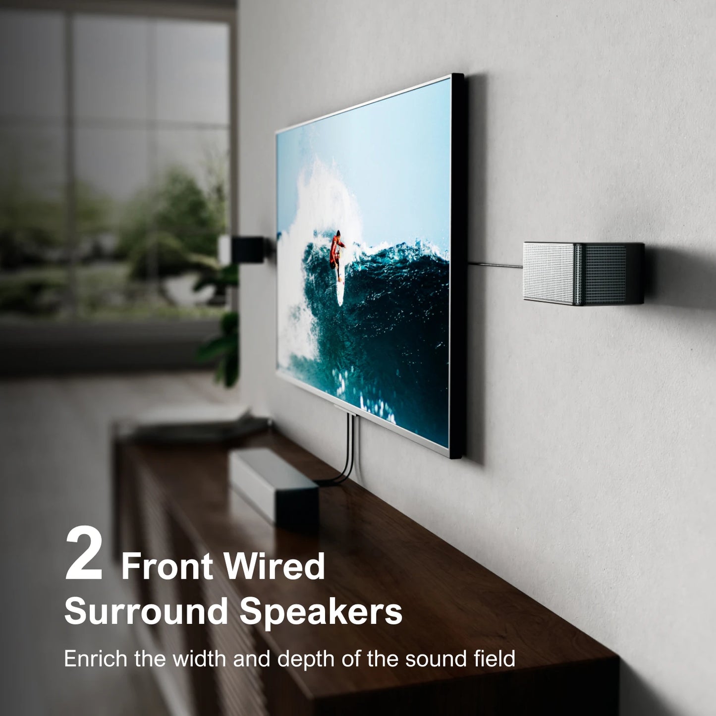 7.1 Surround Sound System for TV with Dolby Atmos, 460W Sound Bar for TV with 6.5" Subwoofer, APP Control