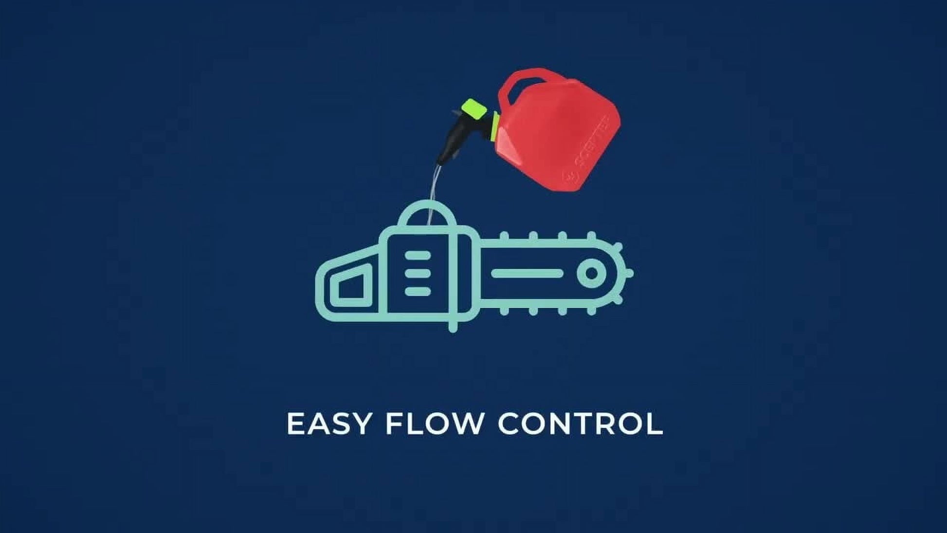 Smartcontrol Gas Can, FR1G102, Red Fuel Container. 1 Gallon Capacity.