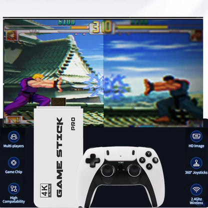 M15 4K Pro Game Stick 64G 30000+ Video Game Console 2.4G Double Wireless Controller 4K Retro Game TV Stick Retro Classic Games