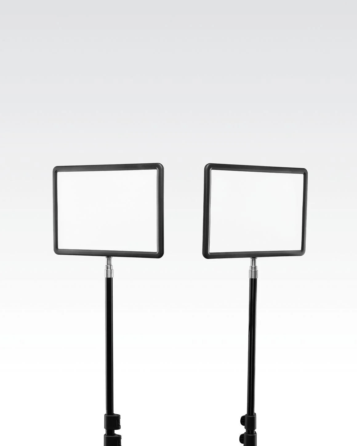 Studio Panel Lighting Kit Two Edge-Lit LED Panel Lights with Stands