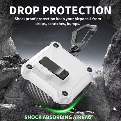 Security Lock Cover for Airpods 4Th Gen (2024) Case for Airpods 4 with Active Noise 2024 New Case Shockproof Cover Airpod4 Funda