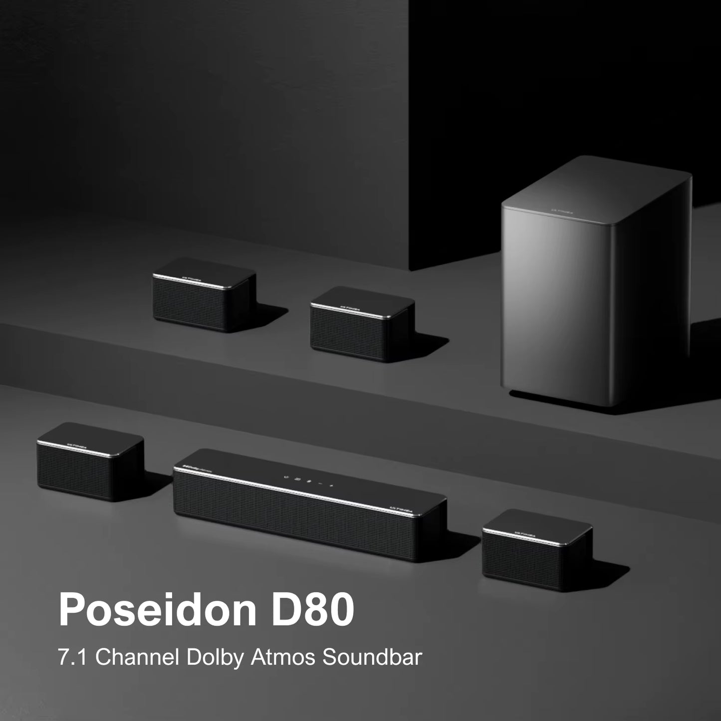 7.1 Surround Sound System for TV with Dolby Atmos, 460W Sound Bar for TV with 6.5" Subwoofer, APP Control