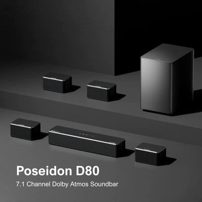 7.1 Surround Sound System for TV with Dolby Atmos, 460W Sound Bar for TV with 6.5" Subwoofer, APP Control