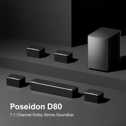 7.1 Surround Sound System for TV with Dolby Atmos, 460W Sound Bar for TV with 6.5" Subwoofer, APP Control