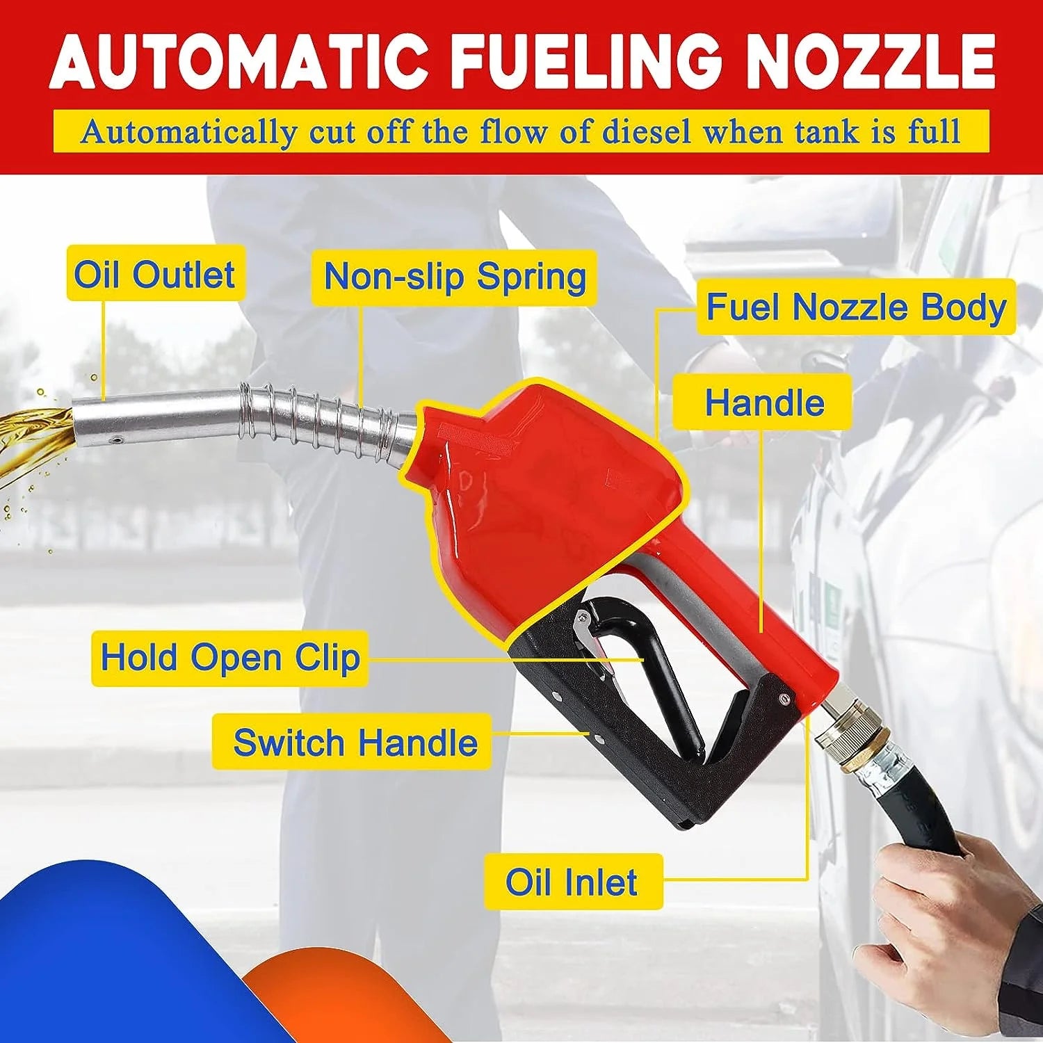 Portable 48 Gallon Fuel Tanks with 12V DC Gasoline Fuel Transfer Pump 15 GPM