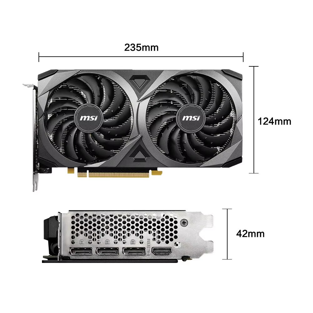 Geforce RTX 3060 VENTUS 2X 12G OC Gaming Graphics Card 12GB GDDR6 192-Bit HDMI DP PCI-E 4.0 8Pin Desktop Full New Video Card