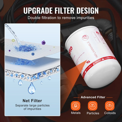 Mobile Diesel Container, 48 Gal Capacity, 10.6GPM Pump Speed, Includes 12V Electric Pump, 13.1 Ft Hose & Automatic Nozzle, Orange Diesel Fuel Tank for Smooth Transport